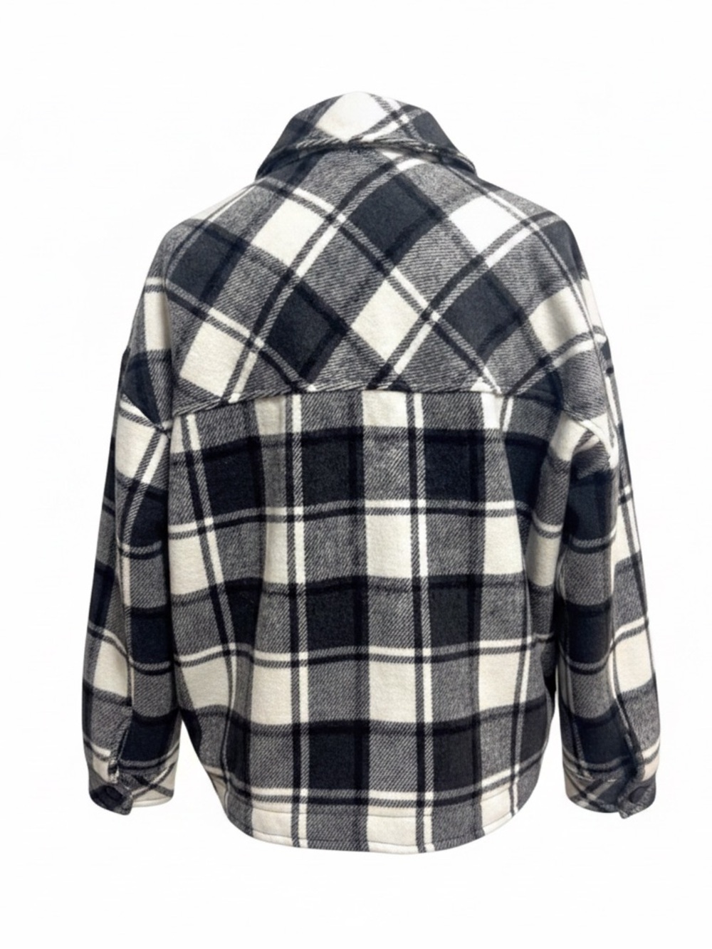 Garage Women’s Plaid Button-Up Coat. Size Large - Picture 4 of 11